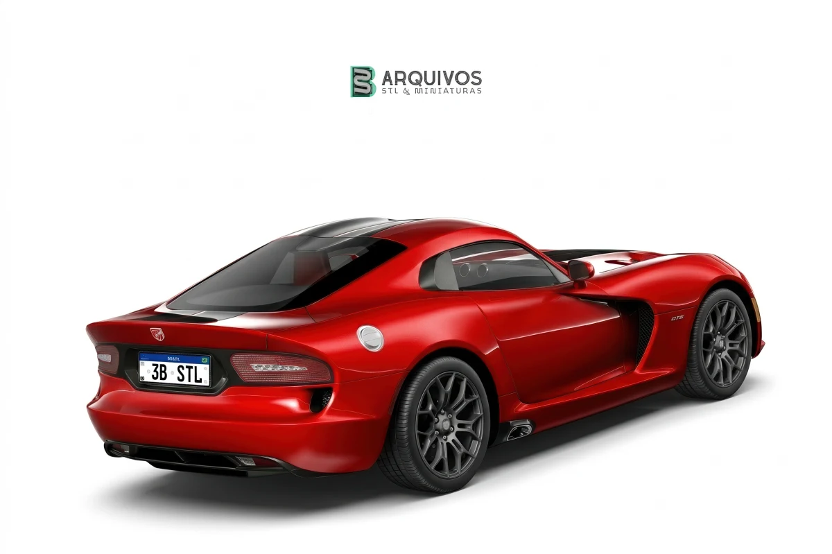 Modelo 3D STL - Dodge SRT Viper 2013 — foto 5